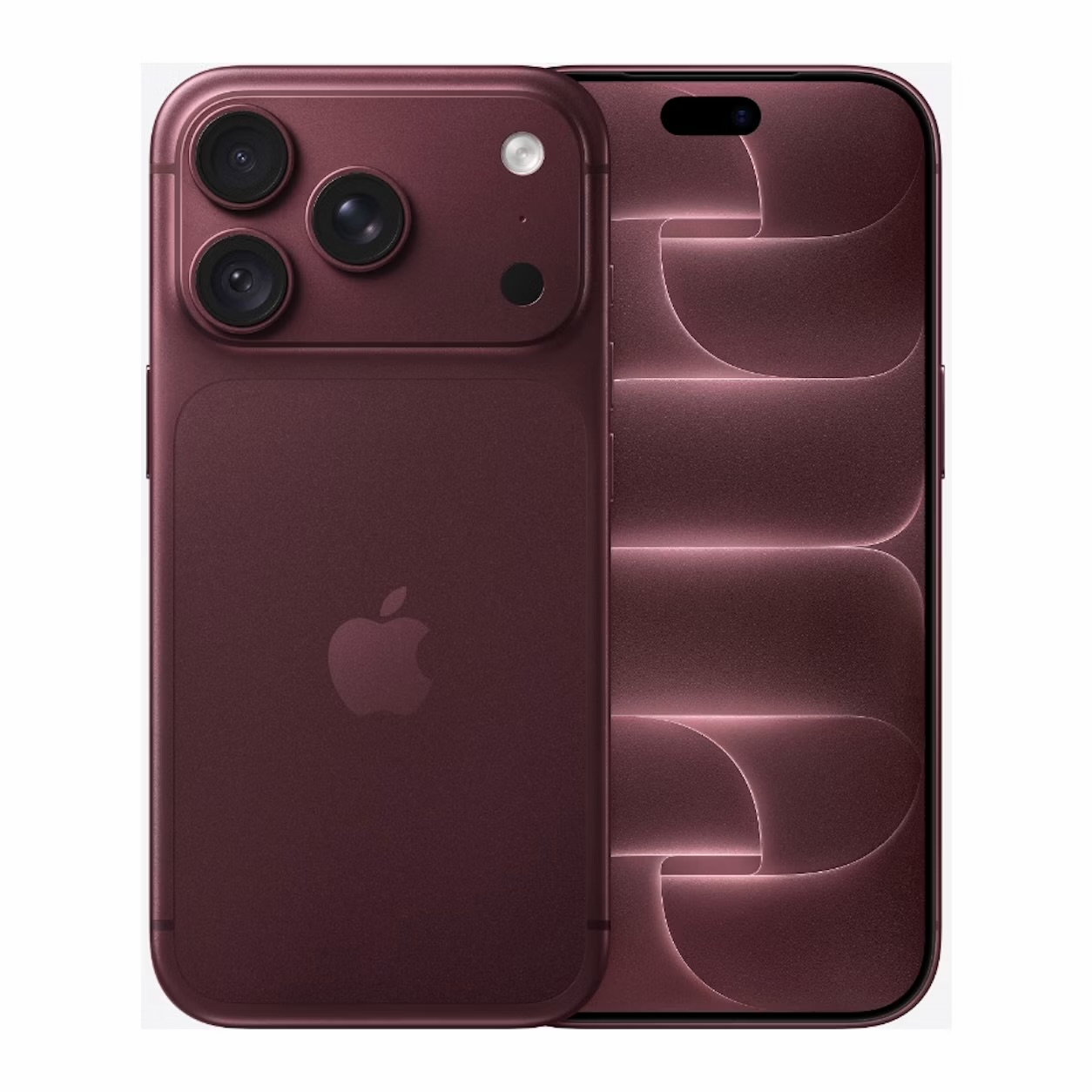 Burgundy iPhone look after adding the case